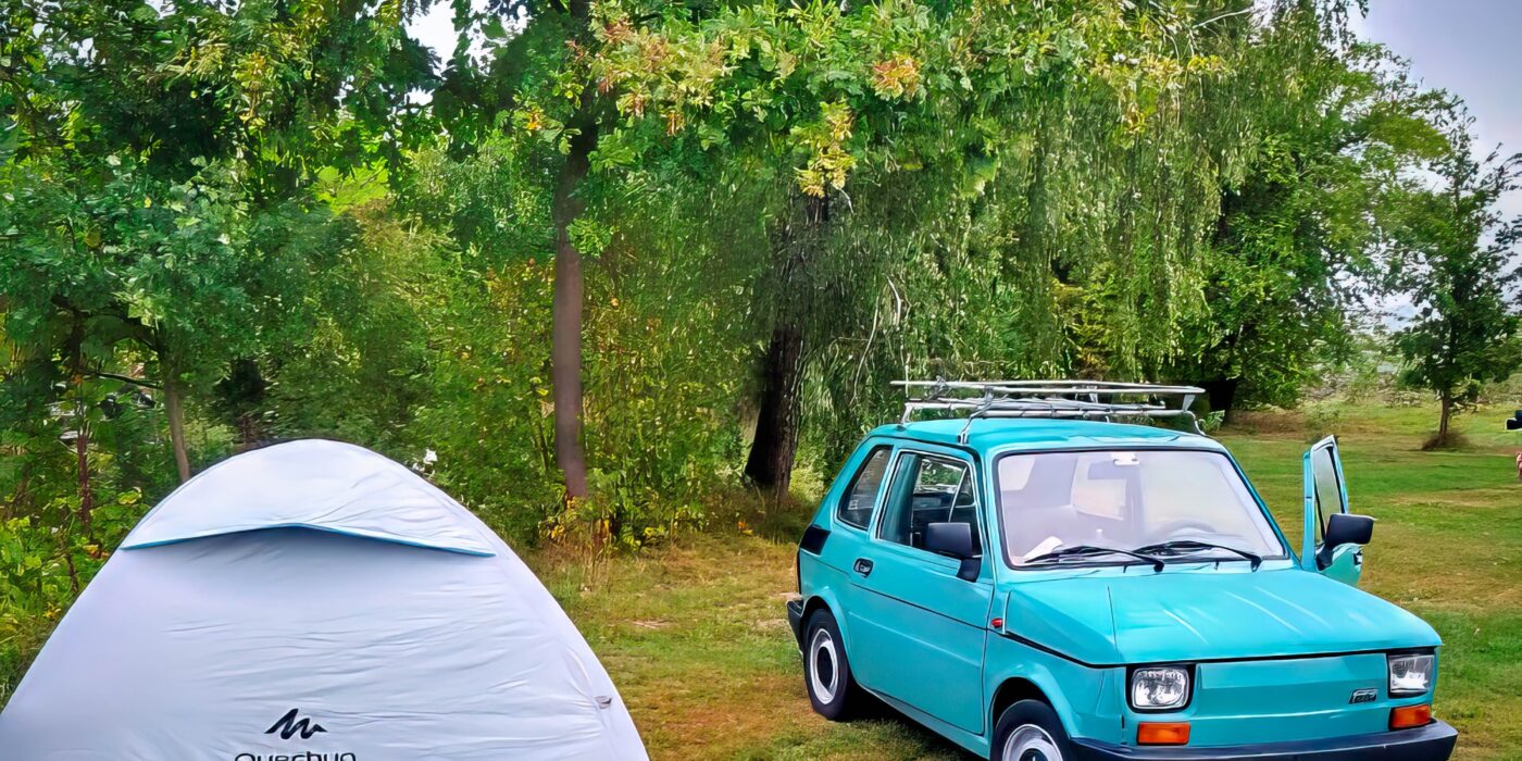 Antik small car with tent - Great!